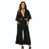 Women SOAH Tops | Sunny Black Wrap Blouse