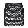 Women SOAH Skirts | Florence Black Crochet Skirt