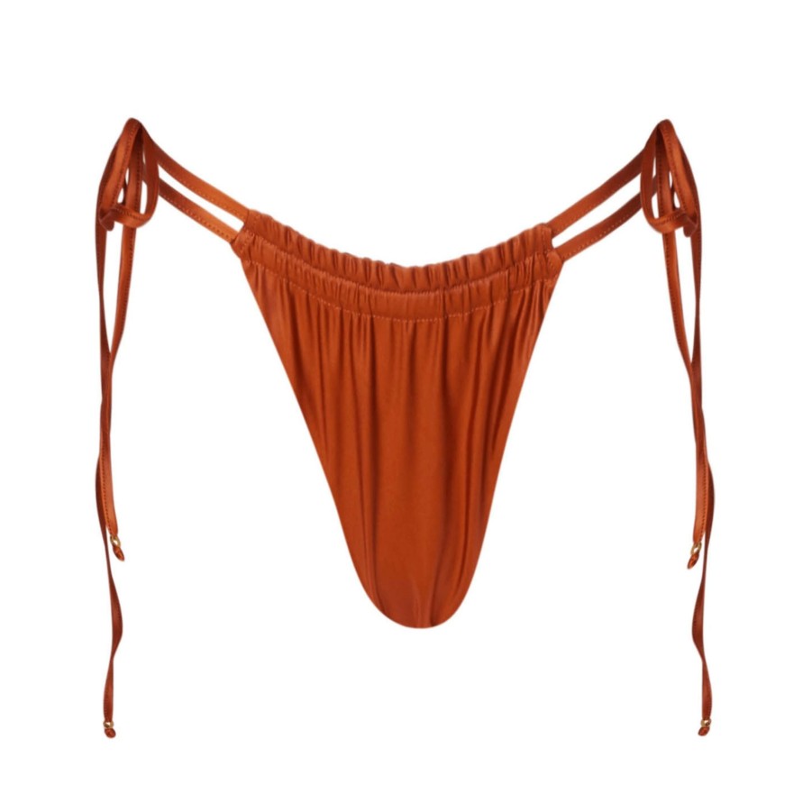 Swim SOAH Side Ties | Indigo Terra Bikini Bottom