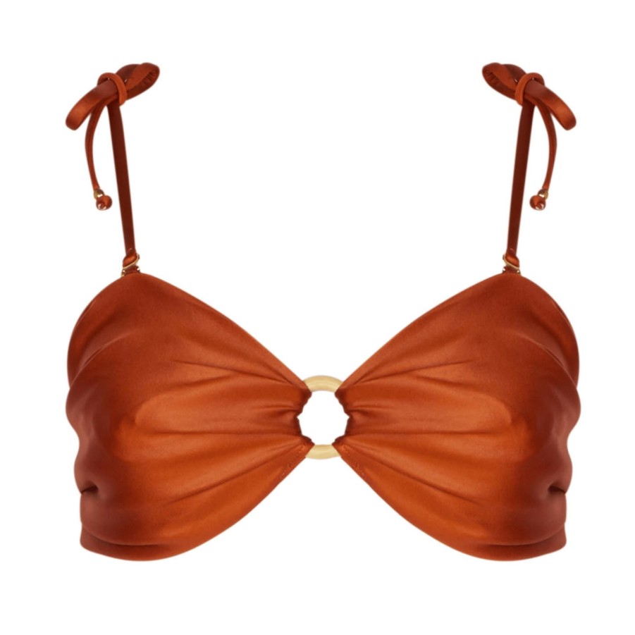 Swim SOAH Strapless | Amber Bandeau Terra Top