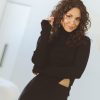 Women SOAH Cozy Knits | Olivia Black Turtle Neck Top