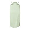 Women SOAH Skirts | Elena Pastel Green Cut Out Midi Skirt