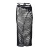 Women SOAH Cover Ups | Alessia Black Long Crochet Skirt