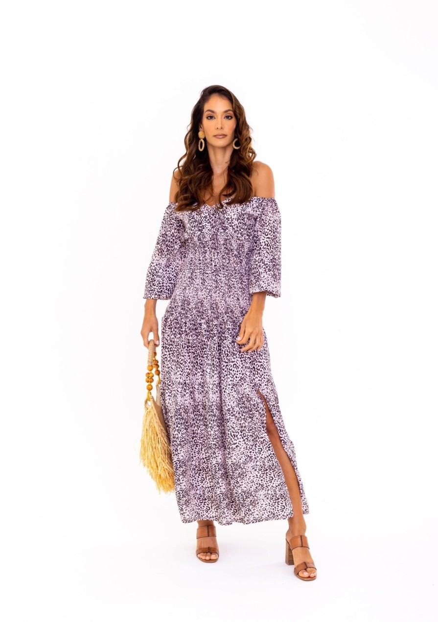 Women SOAH Resortwear | Valentina Wild Essence Maxi Dress