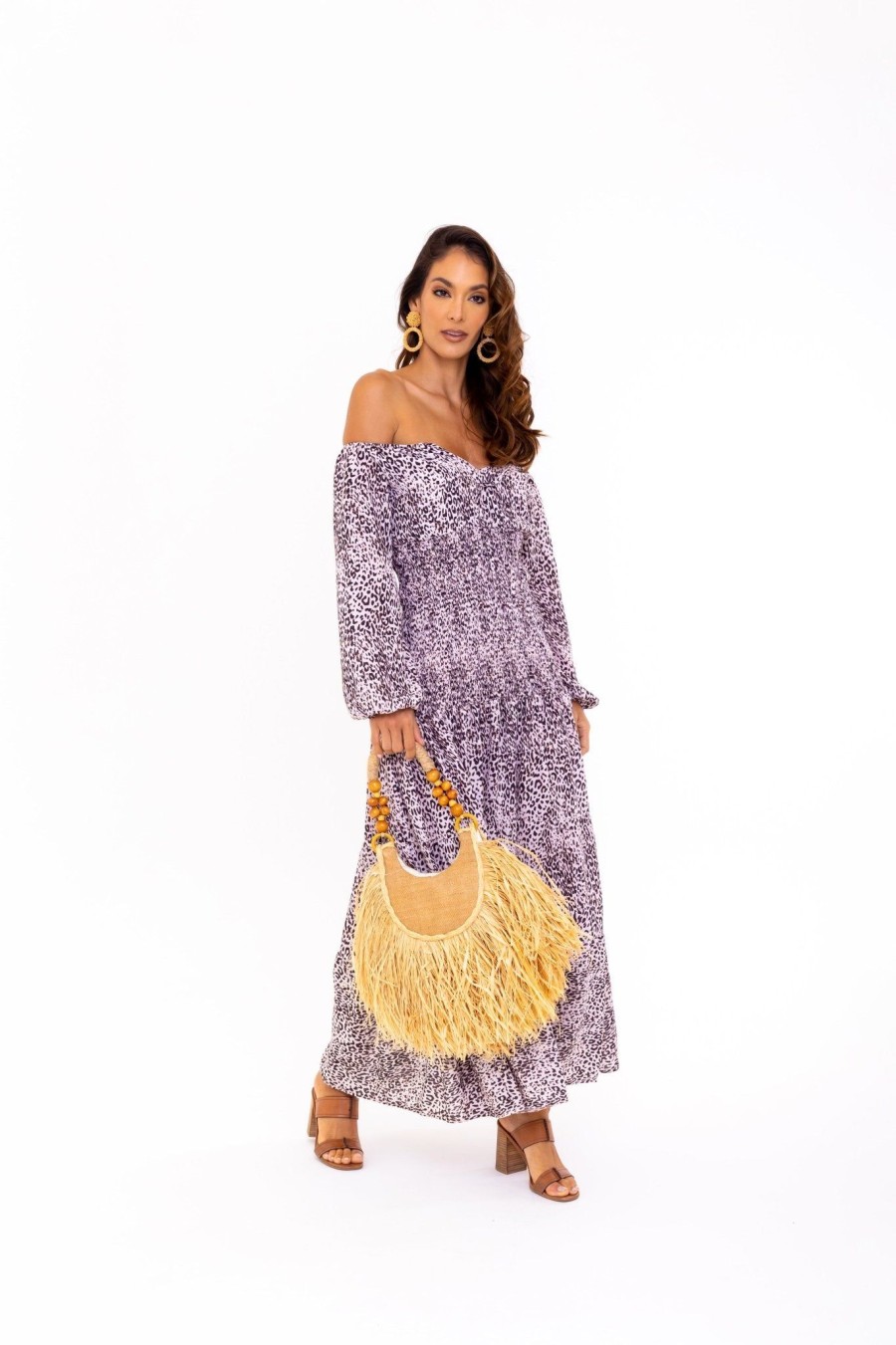 Women SOAH Resortwear | Valentina Wild Essence Maxi Dress