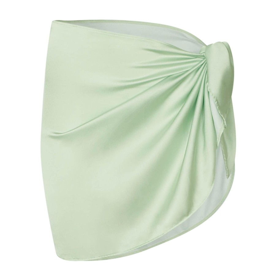 Women SOAH Cover Ups | Lucy Pastel Green Short Pareo