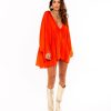 Women SOAH Tops | Coral Coral Oversized Tunic