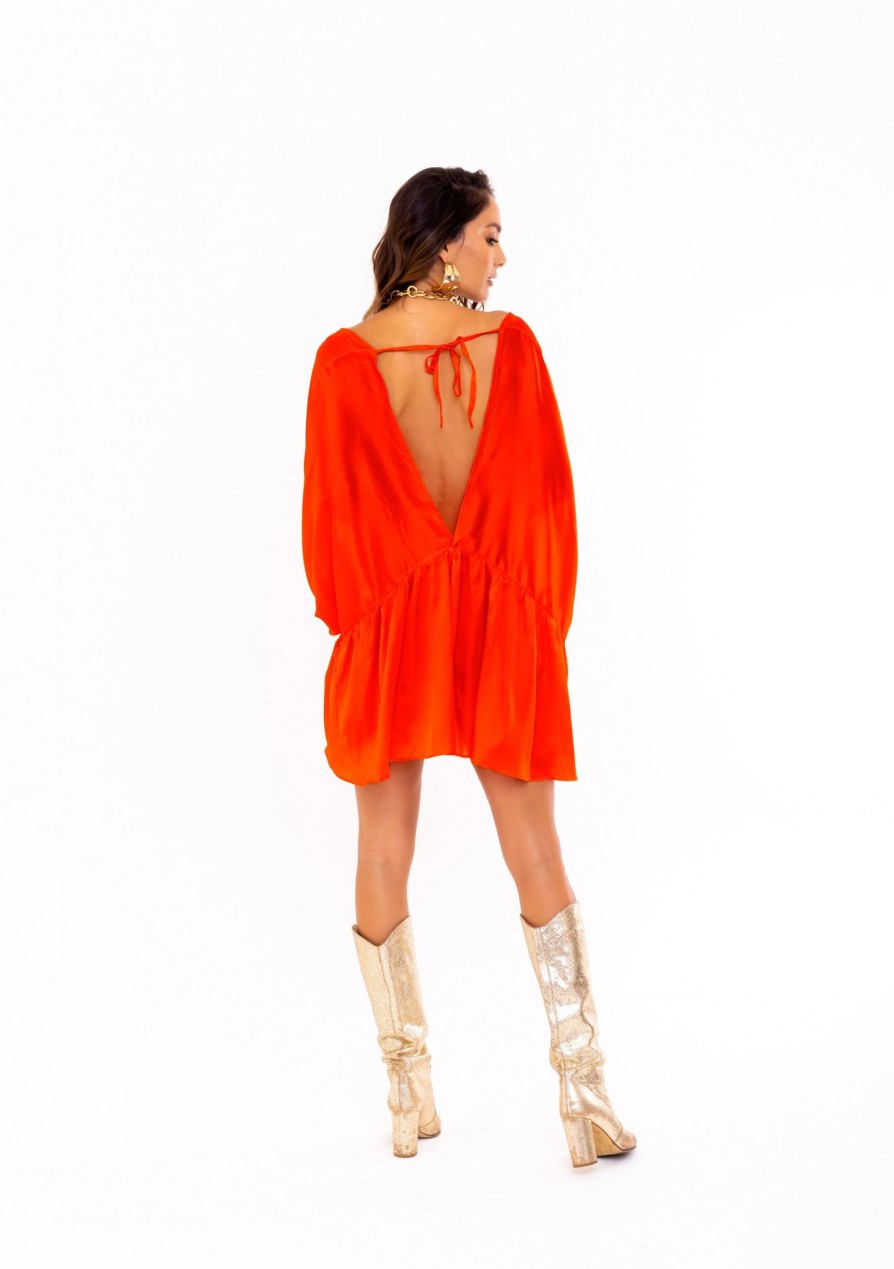 Women SOAH Tops | Coral Coral Oversized Tunic