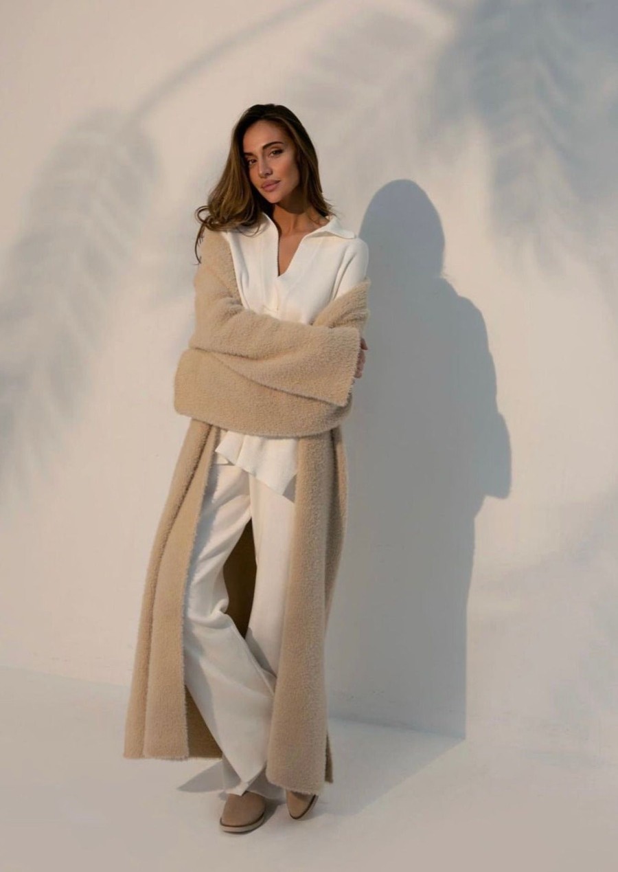 Women SOAH Cozy Knits | Lana Milk Wide Leg Pants